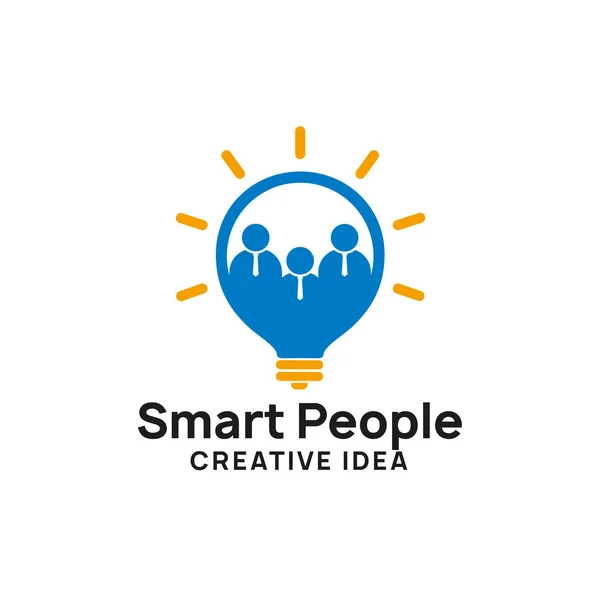 Команда Креативная Идея Дизайн Логотипа Искушает Дизайн Иконок Лампы — стоковый вектор