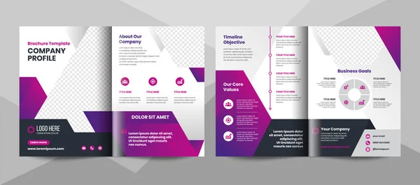 Creatieve zakelijke brochure template. template voor de bedrijfsflyer. — Stockvector