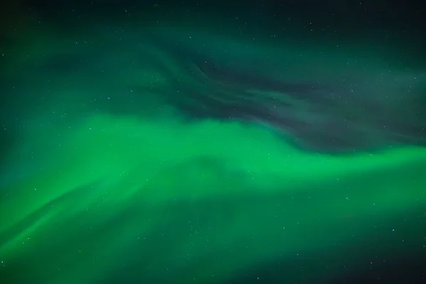 Zelená Polární Záře Nad Trondheimsfjorden Ranheim Oblast Trondheim Norsko — Stock fotografie