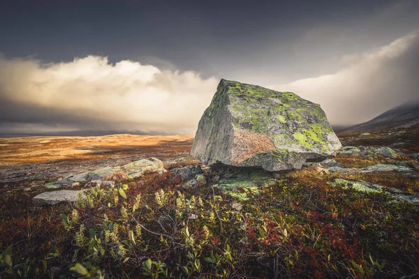 Herbst Den Bergen Sylan Norwegen Rock Motiv Landschaften Und Satte — Stockfoto