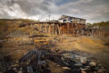 Terk edilmiş eski Christianus Sextus benim. Bakır madenciliği alanında Nordgruvefeltet denir. Norveç tarihi yerler.