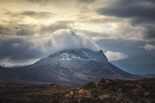 Marsco Mountain Morning Clouds Sligachan Área Isle Skye Escocia —  Fotos de Stock