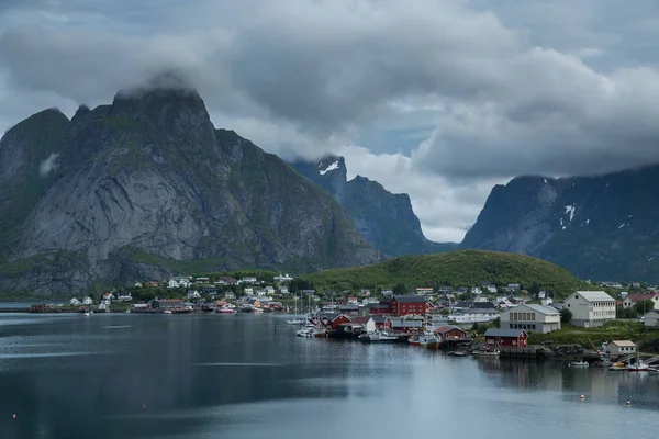 Reine Village Lofoten Early Morning Light Traditional Fishing Village Norway — Stock Photo, Image