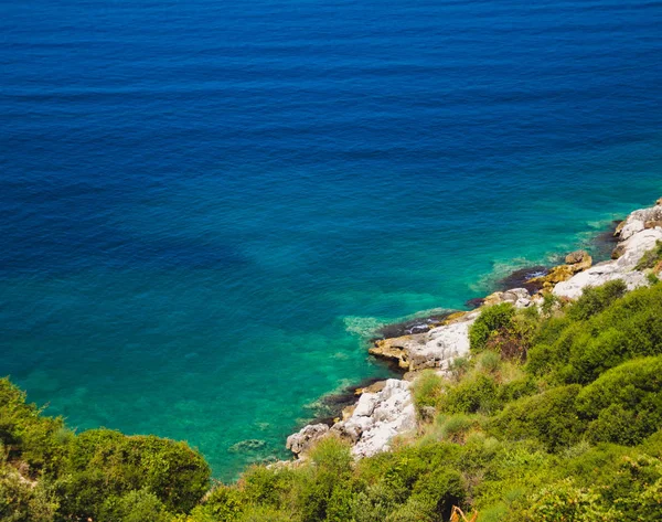 Albán View Táj Vízpart Adriai Tenger Fantasztikus Nyaralás Dél Európai — Stock Fotó