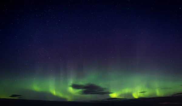 Северное Сияние Aurora Borealis Видно Атлантического Океана Road Atlanterhavsveien Зимнюю Стоковое Изображение