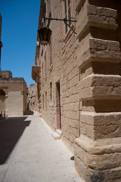 Antica Isola Storica Malta Centro Storico Medievale — Foto Stock