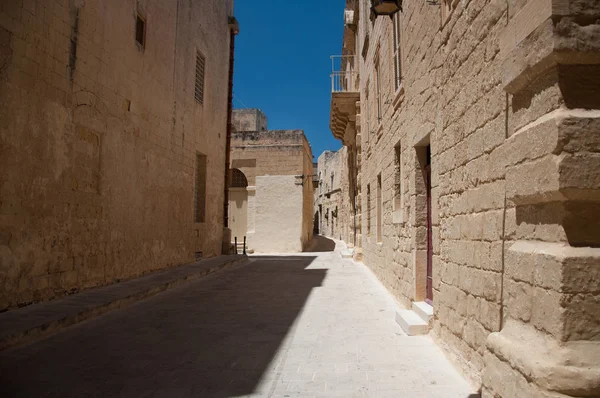 Antica Isola Storica Malta Centro Storico Medievale — Foto Stock