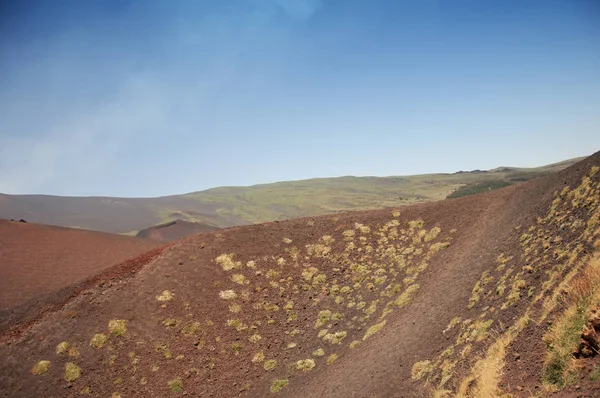 Landschappen Van Vulkaan Etna Reis Naar Het Midden Van Gevaar — Stockfoto