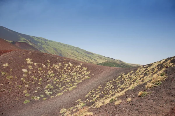 Landschappen Van Vulkaan Etna Reis Naar Het Midden Van Gevaar — Stockfoto