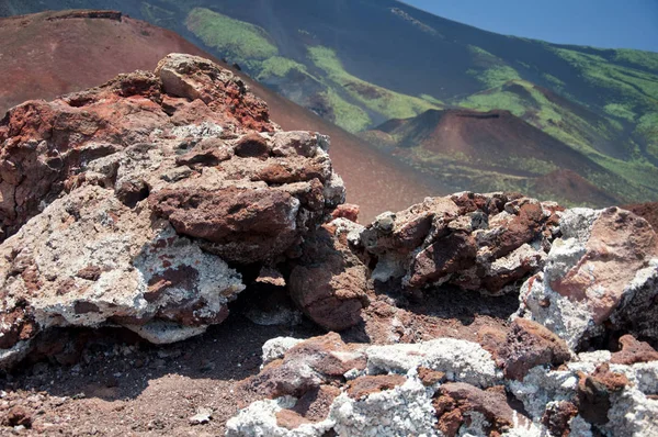 Landschappen Van Vulkaan Etna Reis Naar Het Midden Van Gevaar — Stockfoto