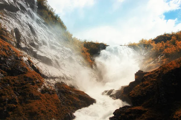Fjorde Norwegens Schöne Aussichten Schönheit Stille Und Ruhe Wasserfälle — Stockfoto