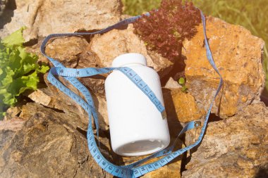 Spor ve beslenme. Diyet ve sağlıklı bir yaşam tarzı. Kilo kaybı