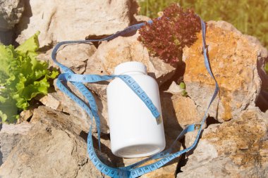 Spor ve beslenme. Diyet ve sağlıklı bir yaşam tarzı. Kilo kaybı