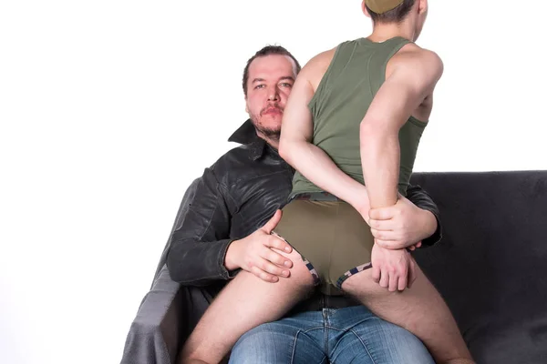 Liefde Romantiek Homoseksuele Relaties Aantrekkelijk Sexy Paar — Stockfoto