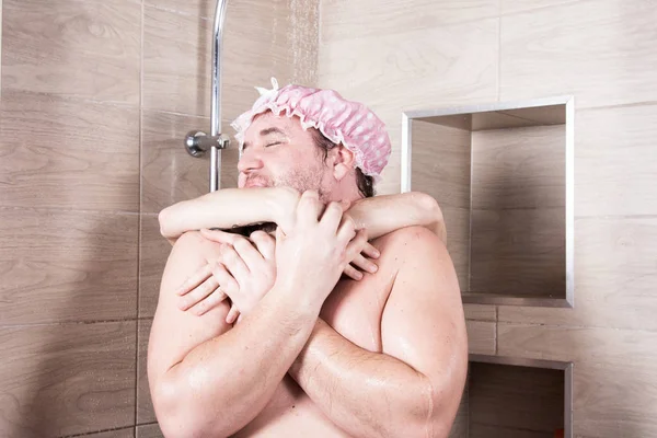 Zwei Sexy Jungs Waschen Sich Der Dusche — Stockfoto