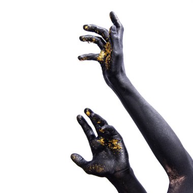 İki kol. Beyaz arkaplan.