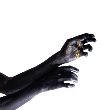 İki kol. Beyaz arkaplan.