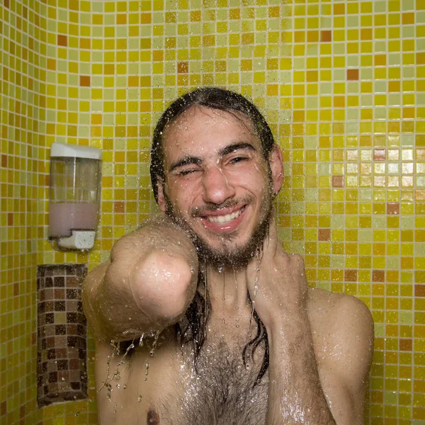 Douche Drôle Gars — Photo