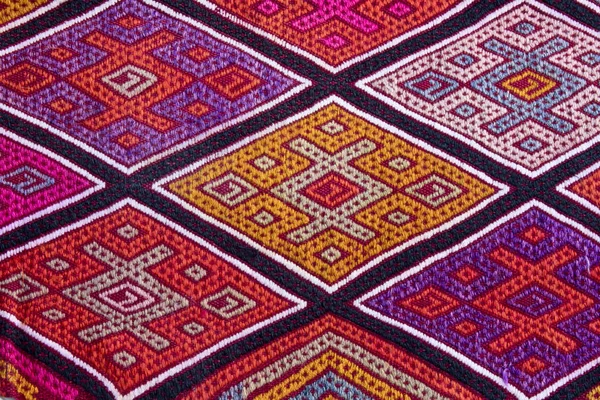 renkli desenli halı arka plan