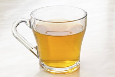 Cam bardak yeşil çay