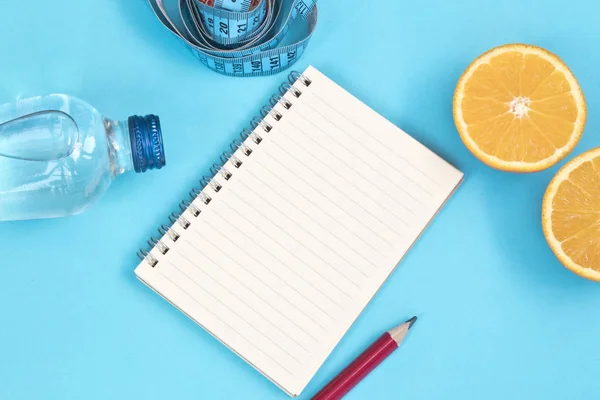 Diyet planı sağlıklı yaşam kavramı