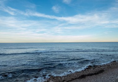 Denia eski şehir Güney İspanya'nın görünümünü.