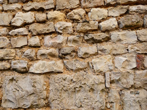 Eski taş duvar, büyük gri taş