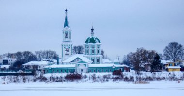 Tver, eski Rus şehir panoraması