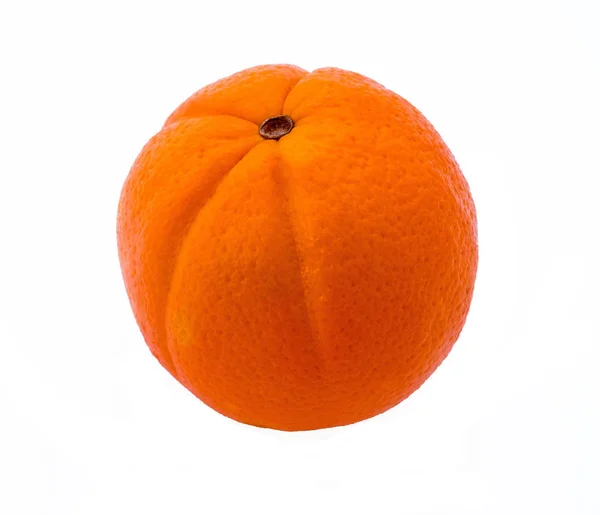 Isolated orange close-up  fruit on white background — Stock Photo, Image