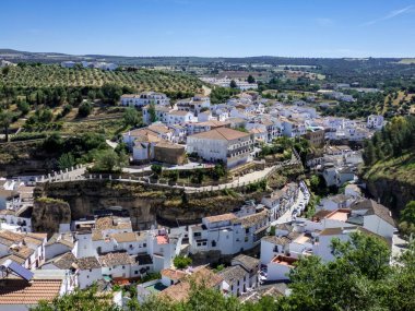 Ronda, Ronda ve çevresi, İspanya, Andal üzerinde üstten görünümü