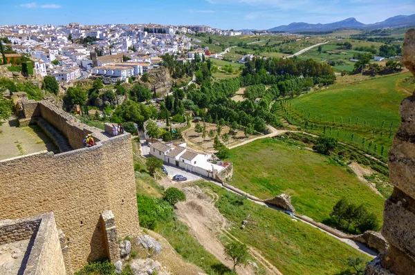 Ronda, Ronda ve çevresi, İspanya, Andal üzerinde üstten görünümü