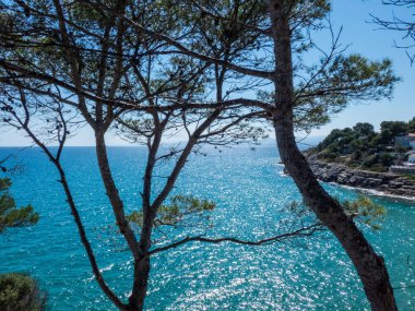 Korumak üstünden güneşli bir günde Mediterranian Sea View