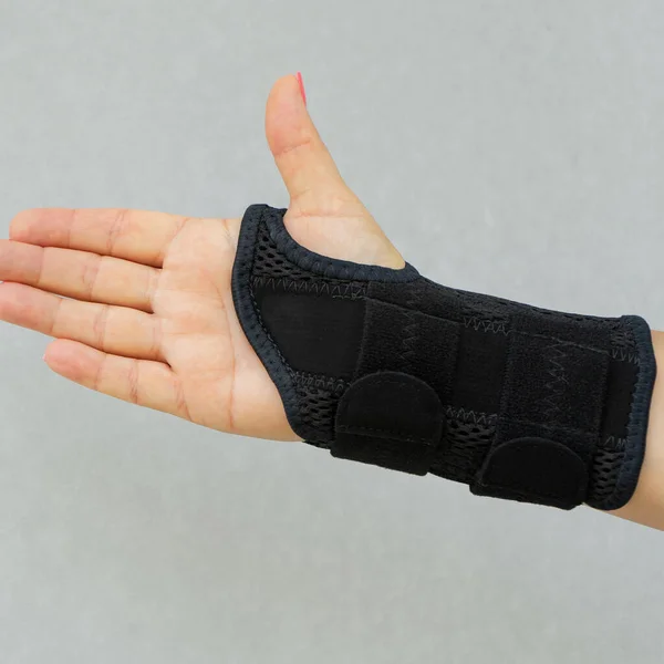 Wrist Support Corset Hand Isolated Light Grey Background — Stock Photo, Image