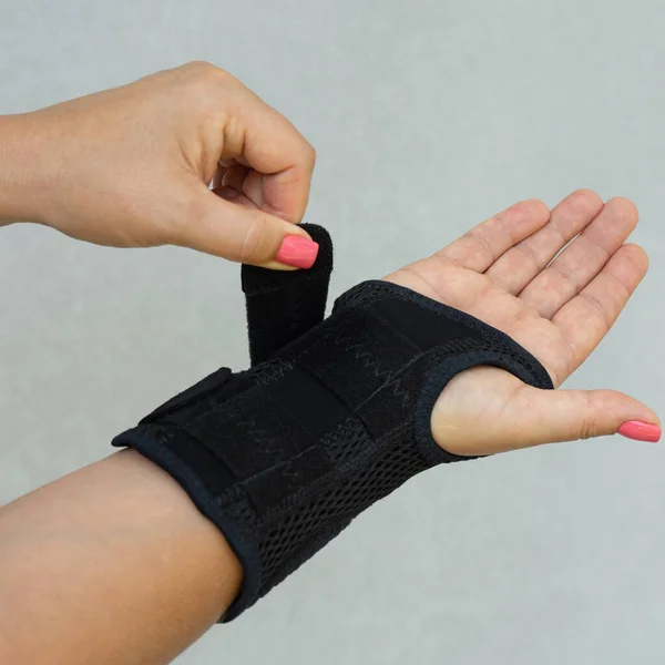 Wrist Brace Adjustable Straps Slip Design — Stock Photo, Image