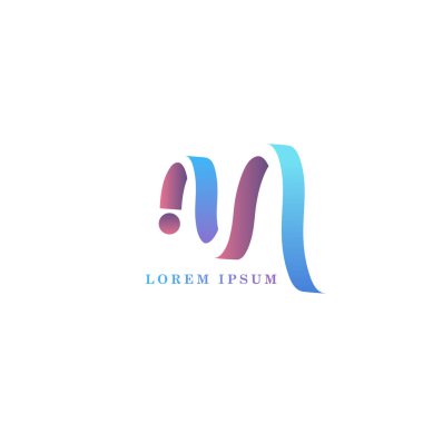 Dalgalı şerit, soyut kavram girdap. Vektör iş logo