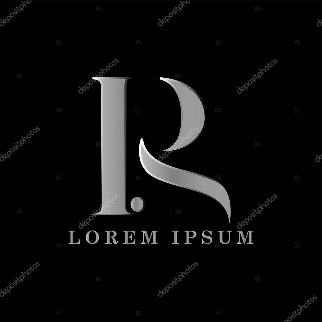 PR letter logo template vector illustration graphic design