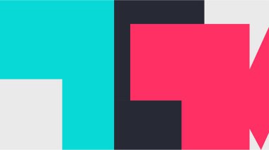 Pembe, mavi ışık kutu oluşan renkli tasarlamak vektör arka plan. Desen renkli bir kutu ile beyaz bir arka plan ile. Desen-ebilmek var olmak kullanılmış için yeni arka plan