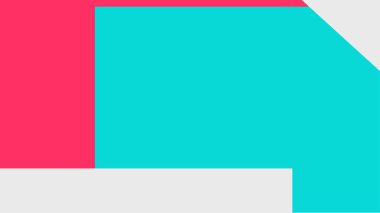 Beyaz bir arka plan ile renkli bir kutu ile desen