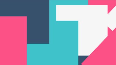 Beyaz bir arka plan ile renkli bir kutu ile desen