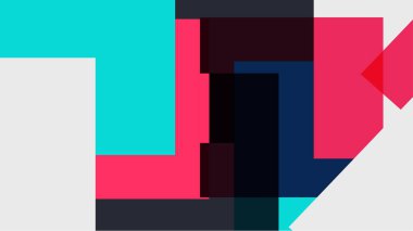 Beyaz bir arka plan ile renkli bir kutu ile desen