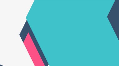 Beyaz bir arka plan ile renkli bir kutu ile desen