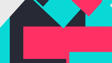 Beyaz bir arka plan ile renkli bir kutu ile desen