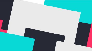 Beyaz bir arka plan ile renkli bir kutu ile desen