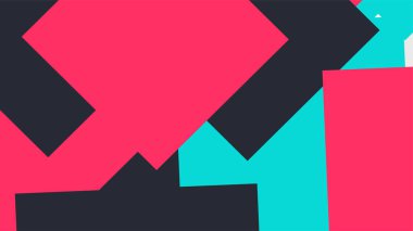 Beyaz bir arka plan ile renkli bir kutu ile desen