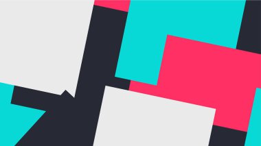 Beyaz bir arka plan ile renkli bir kutu ile desen