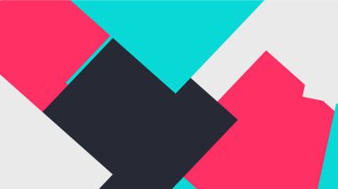 Beyaz bir arka plan ile renkli bir kutu ile desen