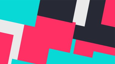 Beyaz bir arka plan ile renkli bir kutu ile desen