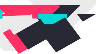 Beyaz bir arka plan ile renkli bir kutu ile desen