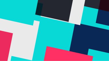 Beyaz bir arka plan ile renkli bir kutu ile desen