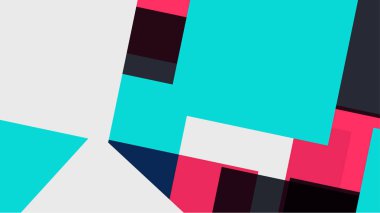 Beyaz bir arka plan ile renkli bir kutu ile desen